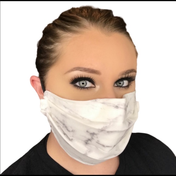 3 LAYER Face Mask has Nose Guard w discount ship - Picture 8 of 8